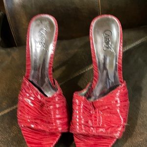 Size 6 red in fair condition